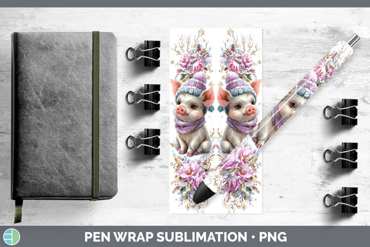 GorgeousFarm Winter Knit Hat Pen Wrap design.