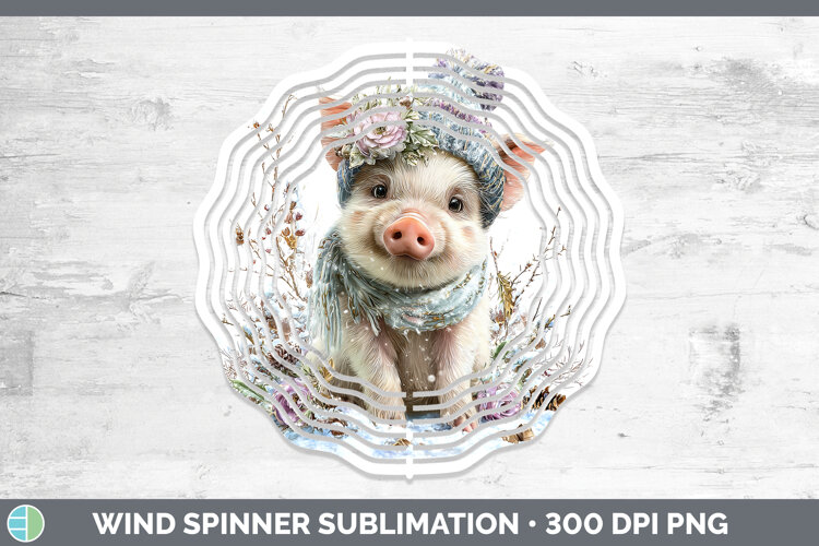 GorgeousFarm Winter Knit Hat Wind Spinner design.