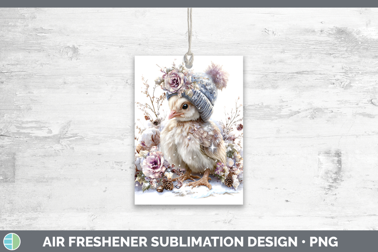 Turkey Farm Winter Knit Hat Air Freshener Sublimation Design