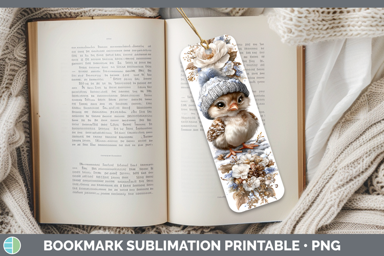 Turkey Farm Winter Knit Hat Bookmark Sublimation Design