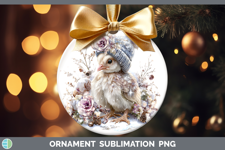 Turkey Farm Winter Knit Hat Ornament Sublimation Design