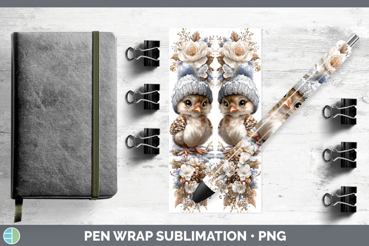 Turkey Farm Winter Knit Hat Pen Wrap Sublimation Design