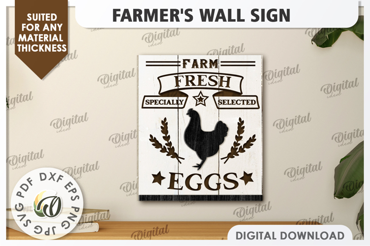 Farmers Wall Decor Laser Cut. Home Sign. Home Decor