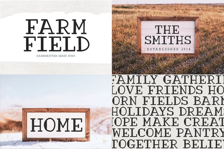 Farmhouse Font Bundle - Handwritten Fonts | Part 3