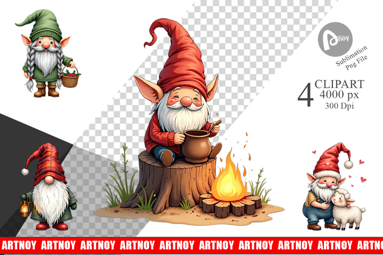 Christmas Gnome Clipart Image 18