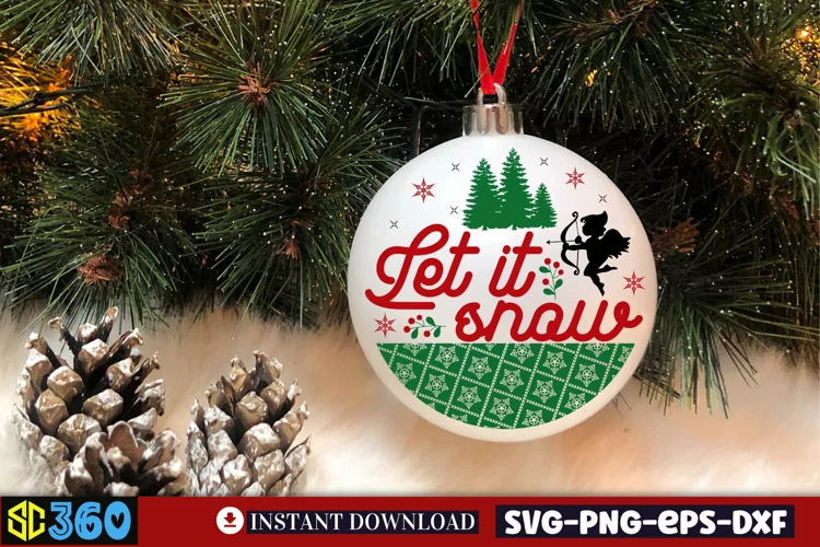 Let it snow SVG, Christmas SVG