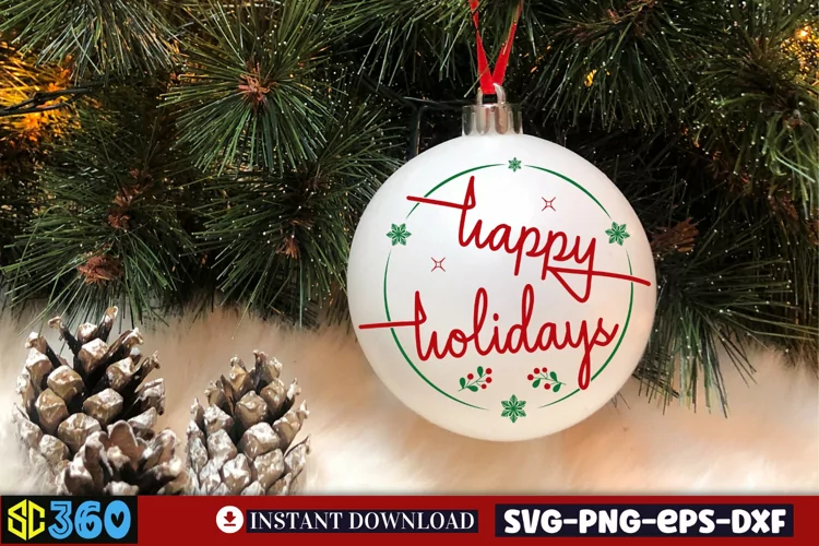 Happy holidays SVG, Christmas SVG