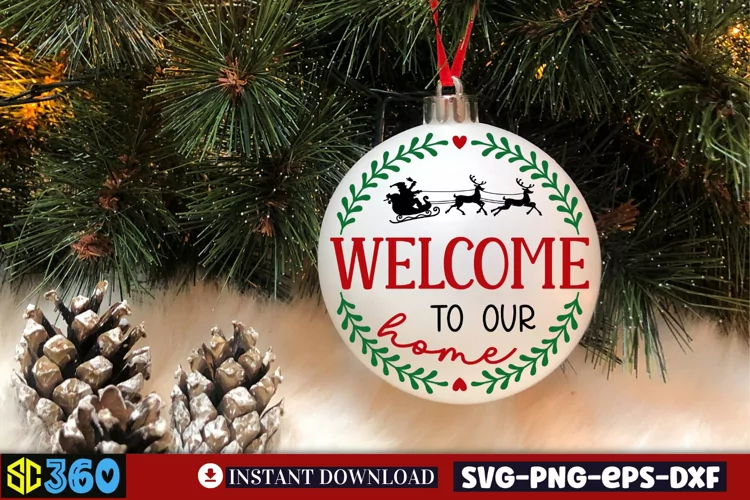 Welcome to our home SVG, Christmas SVG