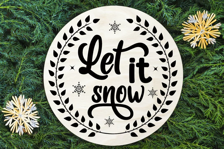 Let it snow SVG, Christmas SVG