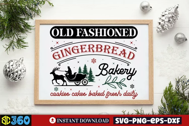 Old fashioned gingerbread bakery cookies cakes baked fresh d