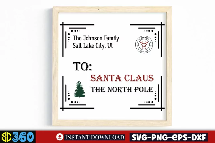 The johnson family salt lake city, ut north pole santa mail