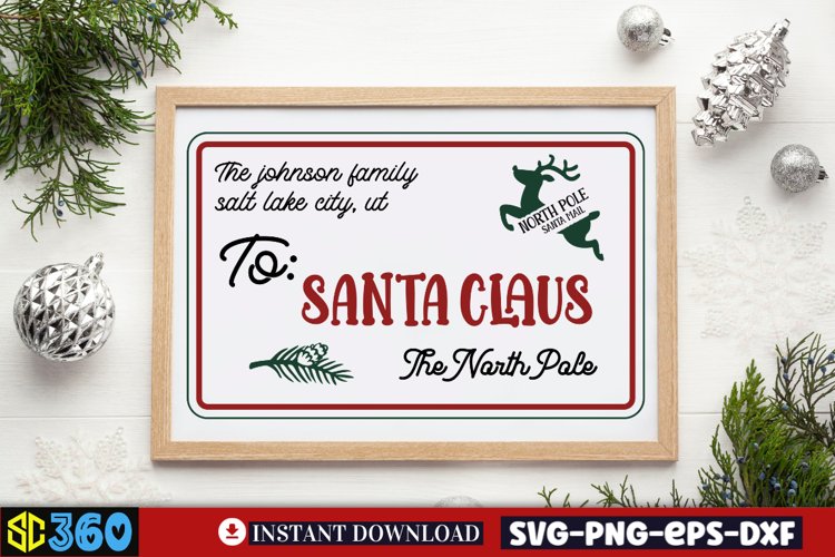 Retro Santa Svg Image 7