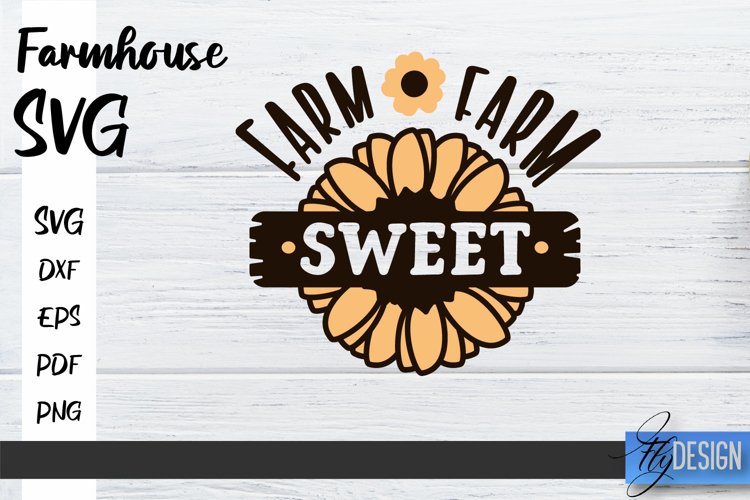 Farmhouse SVG Design | Farmhouse Signs SVG | SVG File v.1 example image 1