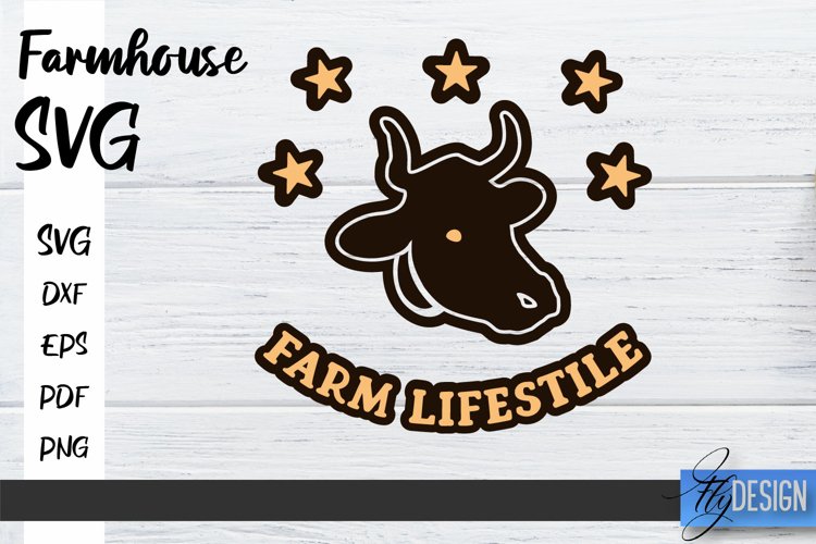 Farmhouse SVG Design | Farmhouse Signs SVG | SVG File v.1 example image 1