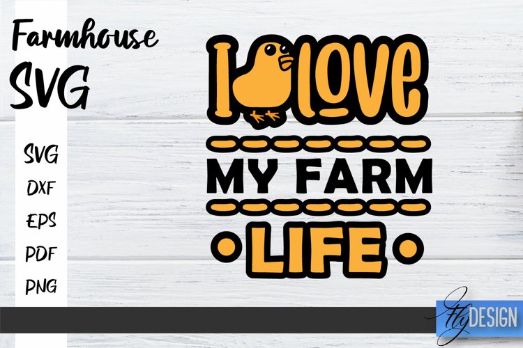 Farmhouse SVG Design | Farmhouse Signs SVG | SVG File v.2 example image 1