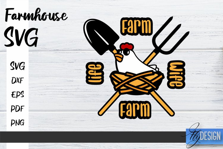 Farmhouse SVG Design | Farmhouse Signs SVG | SVG File v.2 example image 1