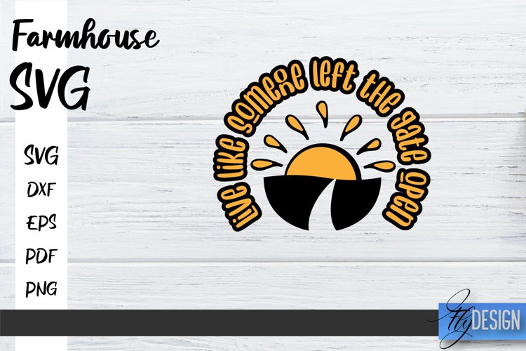 Farmhouse SVG Design | Farmhouse Signs SVG | SVG File v.2 example image 1