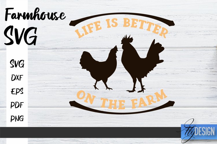 Farmhouse SVG Design | Farmhouse Signs SVG | SVG File v.1 example image 1