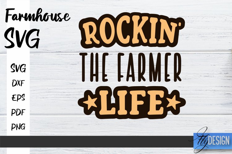 Farmhouse SVG Design | Farmhouse Signs SVG | SVG File v.1 example image 1