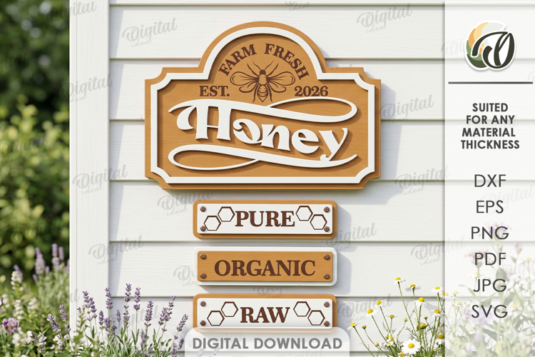 Farmhouse Directional Sign Laser Cut. Farm Wall Decor SVG example image 1