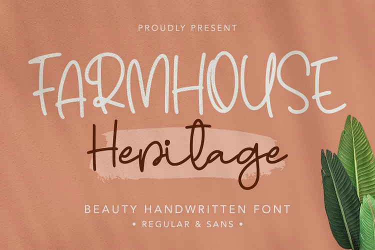 Farmhouse Heritage - Handwritten Font Duo