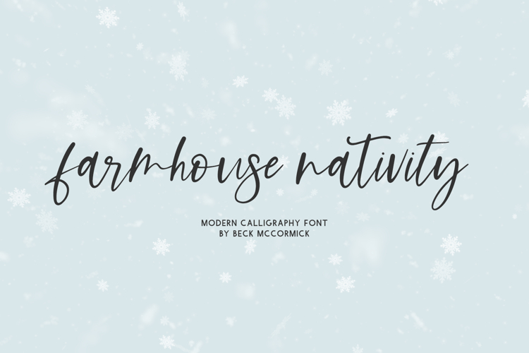 Farmhouse Nativity Script