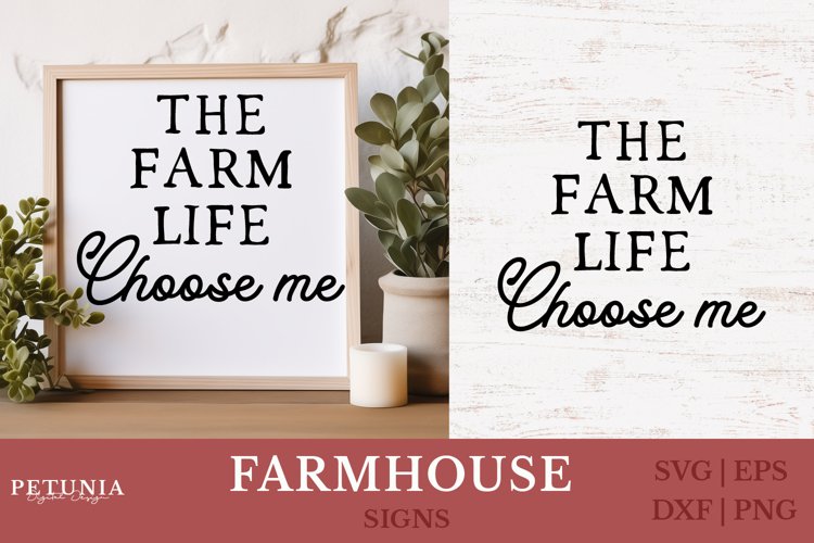 Farmhouse cut file being used as a farmhouse sign print