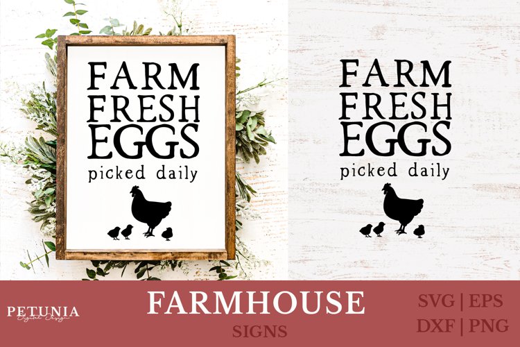 Farmhouse cut file being used as a farmhouse sign print