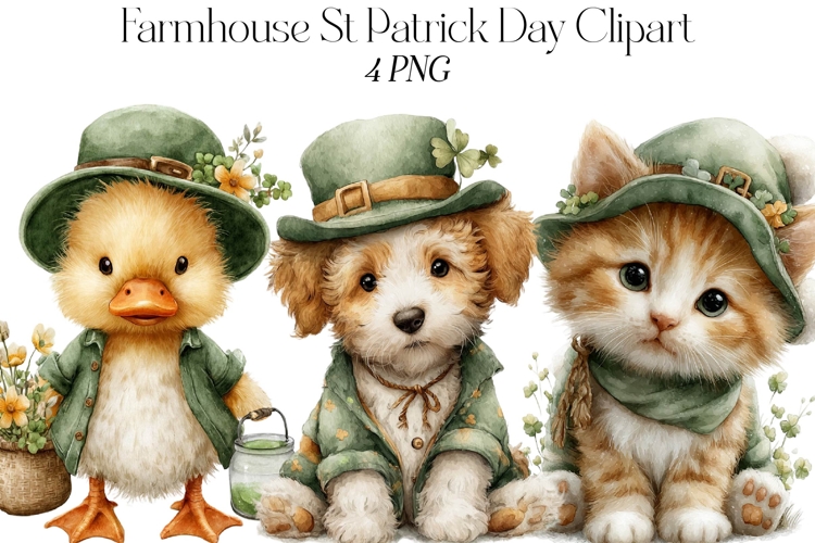 Farmhouse St Patrick Day Clipart