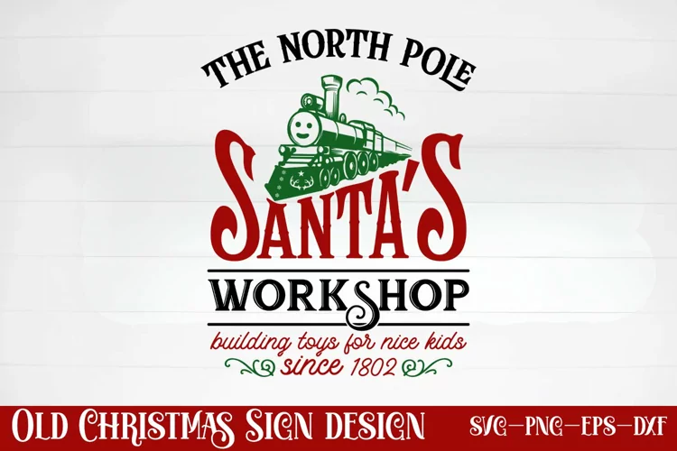 The north pole santa's workshop building toys for nice kids
