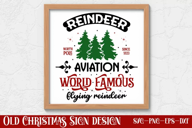 Reindeer north pole since 1823 aviation world famous flying