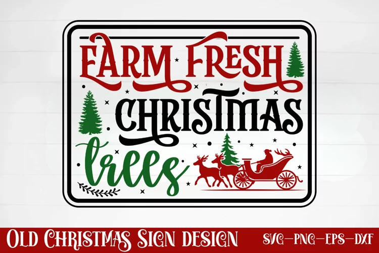 Farm fresh christmas trees SVG, Christmas SVG