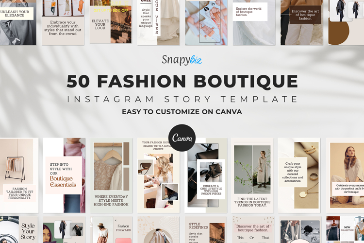 Fashion Instagram Canva Story Templates