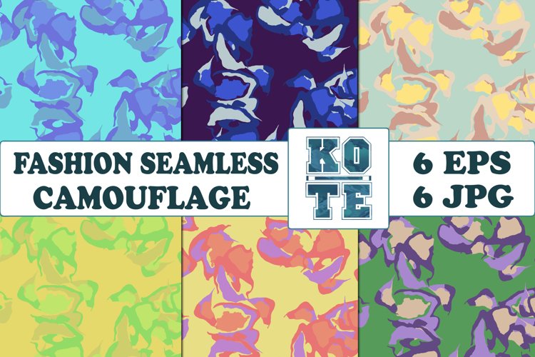 6 Seamless Fashion Camouflage