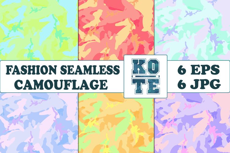 6 Seamless Fashion Camouflage
