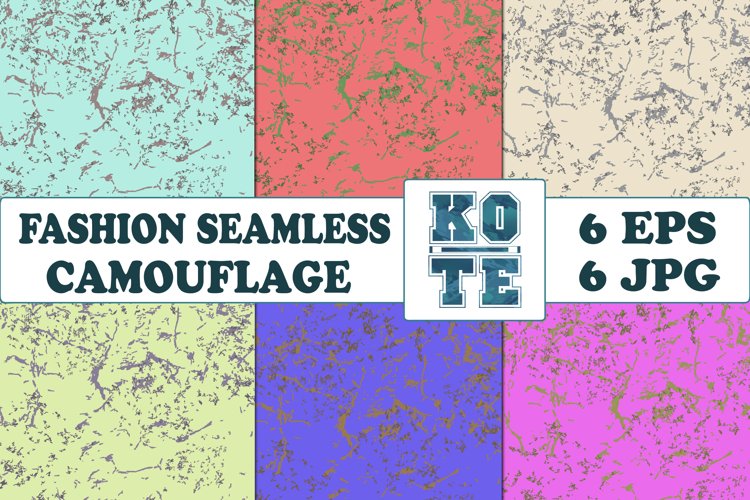 6 Seamless Fashion Camouflage