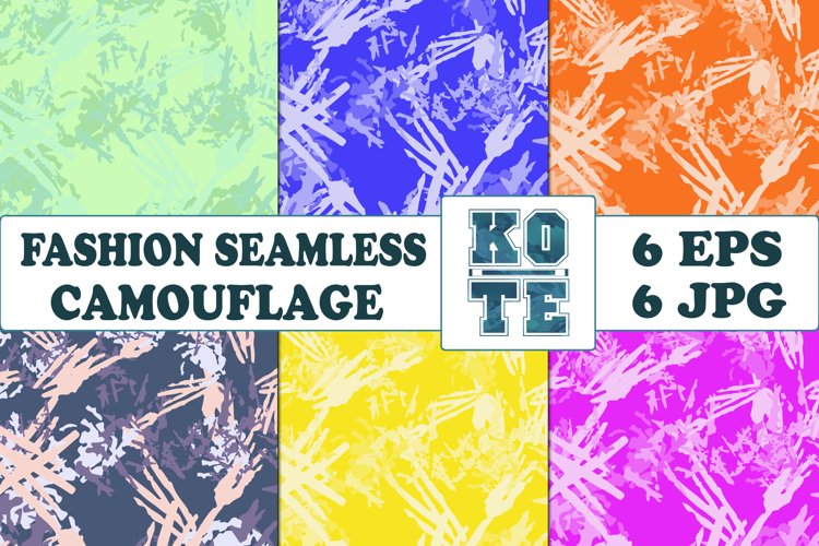 6 Seamless Fashion Camouflage