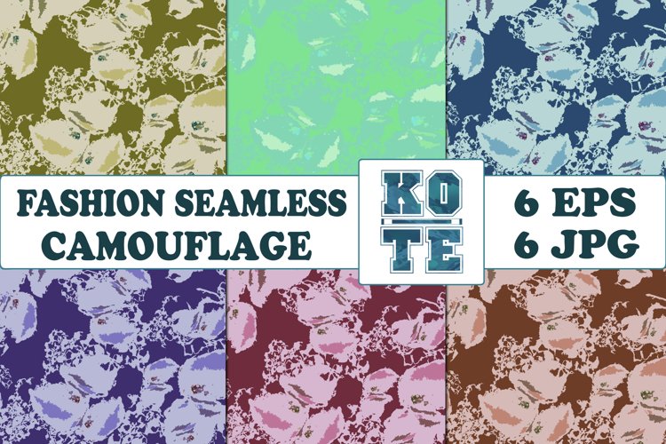 6 Seamless Fashion Camouflage