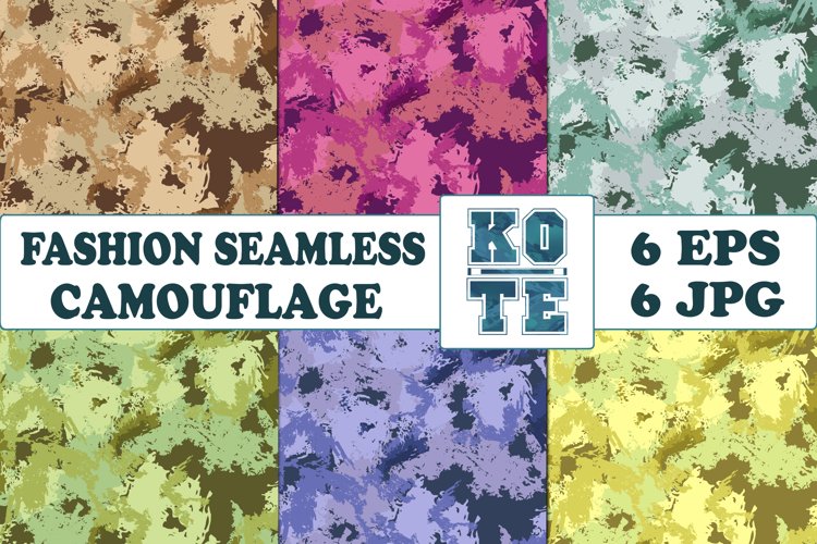 6 Seamless Fashion Camouflage