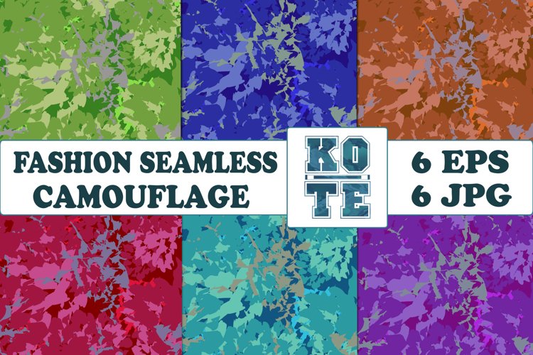 6 Seamless Fashion Camouflage