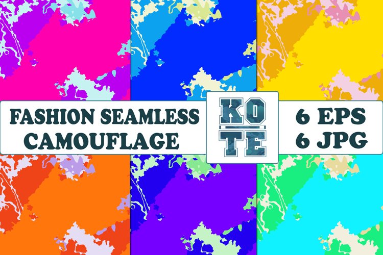 6 Seamless Fashion Camouflage