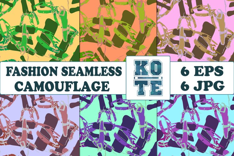 6 Seamless Fashion Camouflage