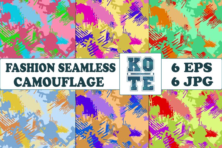 6 Seamless Fashion Camouflage