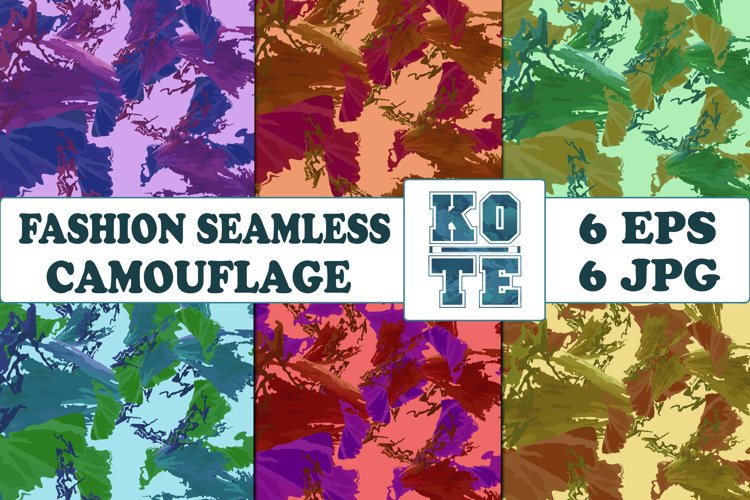 6 Seamless Fashion Camouflage
