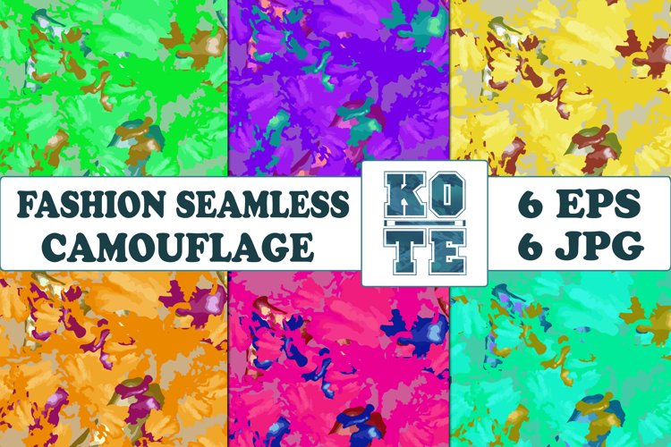 6 Seamless Fashion Camouflage