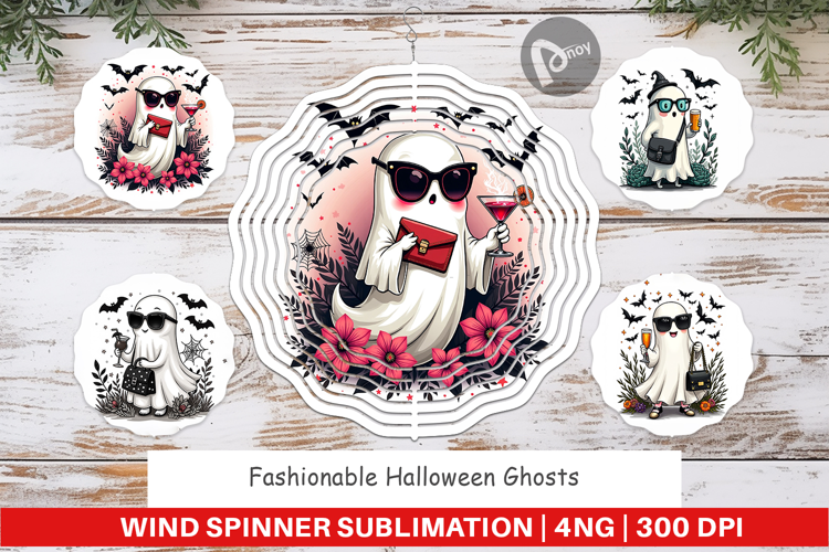 Fashionable Ghosts Wind Spinner