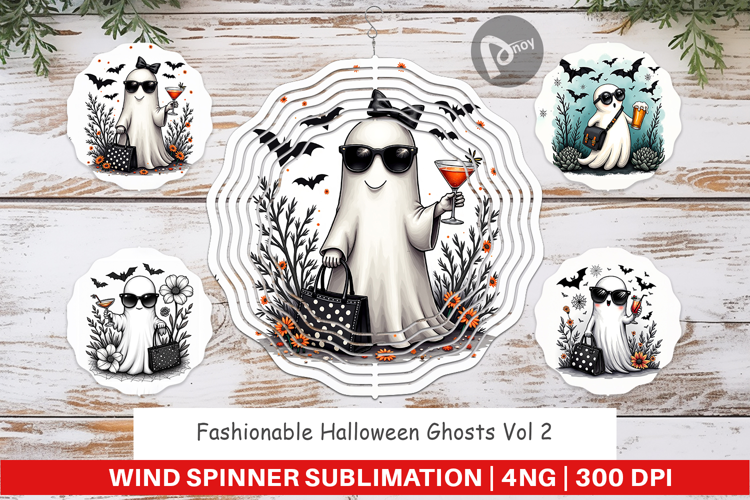 Fashionable Ghosts Wind Spinner