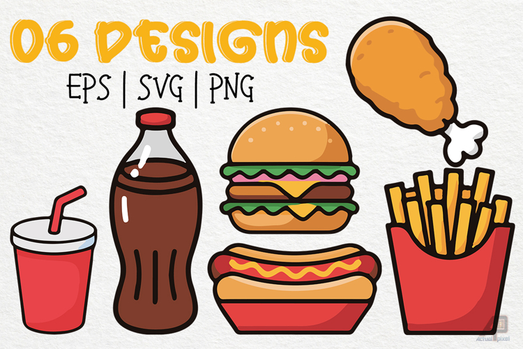 06 Fast Foods SVG