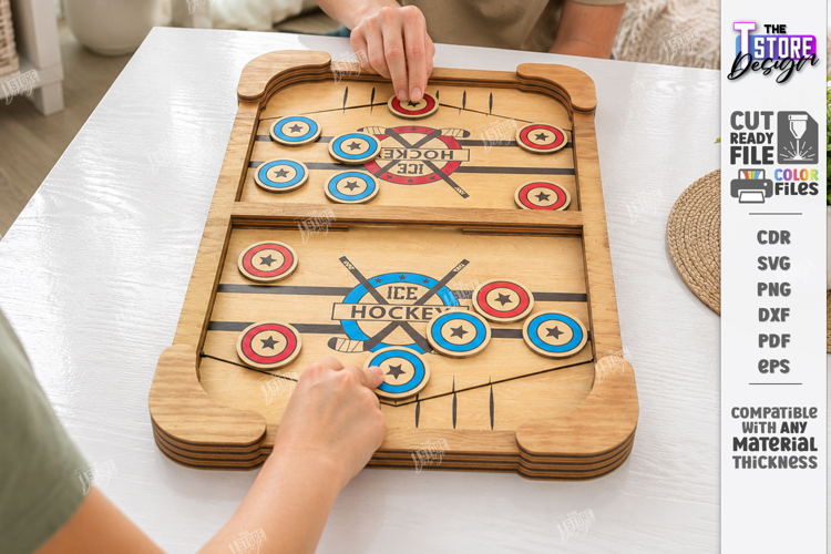 Fast Sling Puck Game Laser Cut | Board Game | Tabletop Game
