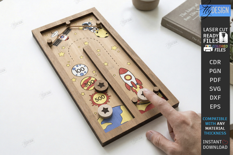 Fast Sling Puck Game Laser Cut | Board Game | Family Games